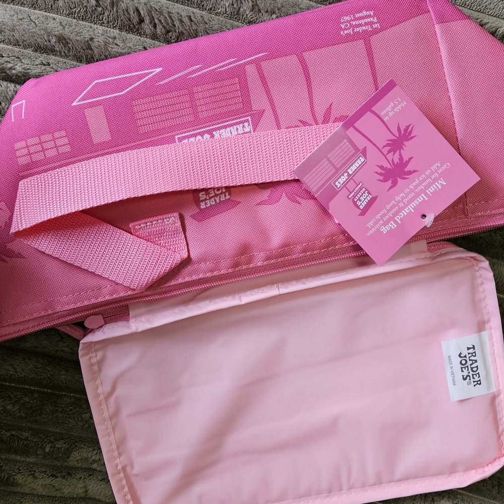 Trader Joe's Pink Mini Insulated Bag